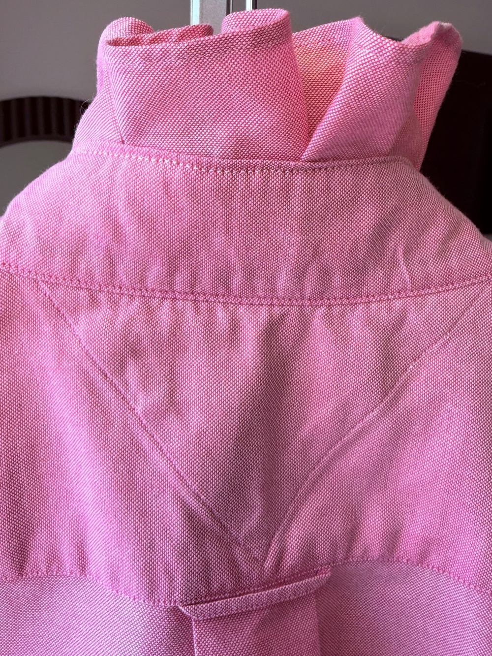 Memorial Day & 4th of July Pink Ruffle Collar Upcycled Shirt - Picture 2 of 15